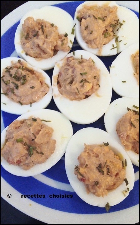 Oeufs  mimosa  roses-betterave ( 4/4 )