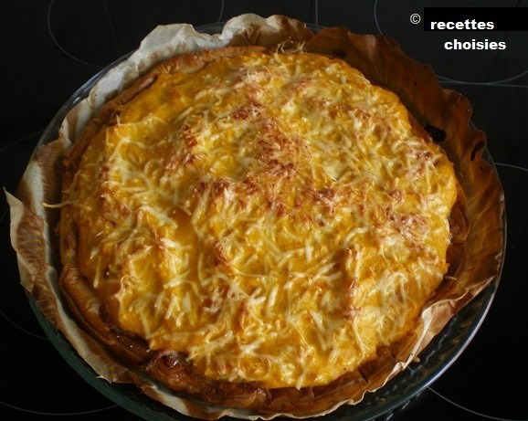 Tarte au potiron et aux lardons (2/2)