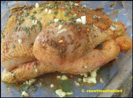 Poulet grillé & pommes sautées . 1/3